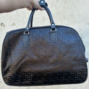 Black Carry On Duffle Bag (Unisex)